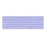 Tastiera wireless compatta QWERTY in alluminio viola Rapoo E9700M con tastierino numerico multisistema Tastiera wireless compatta QWERTY in alluminio viola Rapoo E9700M con tastierino numerico multisistema