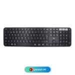 Ewent EW3277 Layout ES Bluetooth & 2.4G Wireless Tastatur, volle Größe, Schwarz