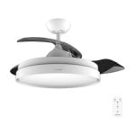 Ventilador de techo Cecotec 35W 6 velocidades LED regulable aspas retráctiles mando Ventilador de techo Cecotec 35W 6 velocidades LED regulable aspas retráctiles mando