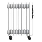 Radiador Elétrico Cecotec ReadyWarm 950 Space White 2000W compacto com controlo manual e rodas