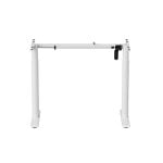 Structure de bureau motorisée Kimex 150-5004, blanche, hauteur électrique, 80 kg, acier Structure de bureau motorisée Kimex 150-5004, blanche, hauteur électrique, 80 kg, acier