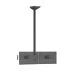 Kimex 031-4232K2 Suporte Teto para 2 Ecrãs 17 a 32" VESA 75x75 a 100x100 Máx 13Kg