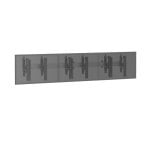 Supporto a parete Kimex 031-3301K2 per 3 schermi 50-55″ VESA 210kg push-pull grigio/nero