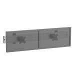 Soporte de pared Kimex 031-3232K1 para 2 pantallas 32″ VESA 75x75/100x100 inclinación rotación gris y negro Soporte de pared Kimex 031-3232K1 para 2 pantallas 32″ VESA 75x75/100x100 inclinación rotación gris y negro
