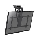 Kimex 018-7065W Supporto da soffitto motorizzato pieghevole 32-75″ RF WiFi 35 kg Nero
