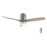 Ventilatore da soffitto Cecotec Energysilence Aero 5600 Classic in acciaio con luce e telecomando 40W Legna