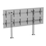 Kimex 031-2601K3 Suporte Videowall para 6 Ecrãs 5-50″ VESA Ajustável Máx.300Kg Cinzento/Preto