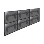 Kimex 017-2123K Supporto a parete VESA Push Pull 6x55″, 420 kg, nero