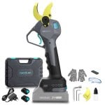Tijera eléctrica Cecotec Brushless 400W cuchillas titanio 30mm 2 baterías 21V 2.0Ah