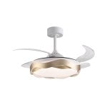 Ventoinha de teto Bel Air Ondas LED 72W 4 pás retráteis 6 velocidades