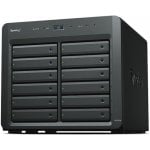 Caja NAS 12 bahías Synology DX1215II Acero Negro Hot-swap RAID Enfriamiento Activo Caja NAS 12 bahías Synology DX1215II Acero Negro Hot-swap RAID Enfriamiento Activo