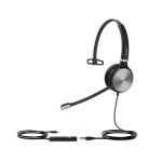 Yealink Headset Mono com Cabo USB-A/USB-C/Jack, Cancelamento de Ruido e Microfone HD