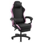 Mars Gaming MGC-X Fabric Racing Gaming-Stuhl, verstellbare Rückenlehne, Fußstütze und Lordosenstütze