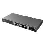Commutateur VLAN rack Grandstream GWN7803P 24P Gigabit PoE+ 4SFP, gestion L2+ avancée