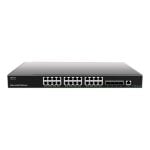 Commutateur Grandstream GWN7813 24 ports Gigabit, 4 SFP+, L3, VLAN, alimentation rack redondante