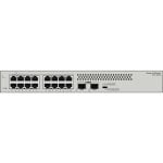 Switch Huawei S110-16T2S 16x Gigabit Ethernet L2 Non-Managed Rackmount Grau Switch Huawei S110-16T2S 16x Gigabit Ethernet L2 Non-Managed Rackmount Grau