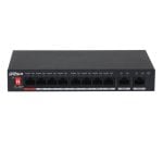 Switch Dahua PFS3010-8ET-96-V2 8 PoE Fast Ethernet + 2 Uplink Gigabit 5.6Gbps VLAN QoS