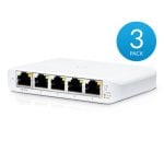 Switch Ubiquiti UniFi Flex Mini 3-pack 5xGigabit PoE Gestionado USB-C Switch Ubiquiti UniFi Flex Mini 3-pack 5xGigabit PoE Gestionado USB-C