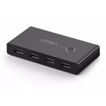 Commutateur KVM USB 2.0 2x4 Ugreen Noir Commutateur KVM USB 2.0 2x4 Ugreen Noir