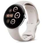 Google Pixel Watch 3 WiFi GPS 41mm AMOLED Prateado Correia Bege S/L IP68 SpO2 Pulsómetro