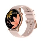 Maxcom FW58 Vanad Pro Bluetooth GPS NFC 46mm AMOLED Gold Pink One Size IP68 SpO2 Pulsuhr Schlafüberwachung Blutdruck