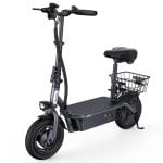 iScooter 45 km/h 60 km Reichweite 1000 W Elektroroller mit Sitz und LED-Leuchten