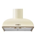 Exaustor Smeg KS59POE2, de parede, 60 cm, antracite, detalhes em bronze antigo Exaustor Smeg KS59POE2, de parede, 60 cm, antracite, detalhes em bronze antigo