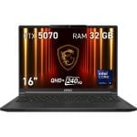 MSI Stealth 16 AI A2HWGG-047ES OLED Intel Core Ultra 9 285H 32GB 1TB SSD RTX5070 16" W11 MSI Stealth 16 AI A2HWGG-047ES OLED Intel Core Ultra 9 285H 32GB 1TB SSD RTX5070 16" W11