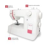 Máquina de Coser Alfa 70W Chasis Metálico 10 Puntadas LED Set Accesorios Profesional Máquina de Coser Alfa 70W Chasis Metálico 10 Puntadas LED Set Accesorios Profesional