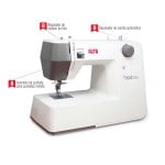 Máquina de Coser Alfa 19 Puntadas LED Brazo Libre Doble Altura Canilla Automática Máquina de Coser Alfa 19 Puntadas LED Brazo Libre Doble Altura Canilla Automática