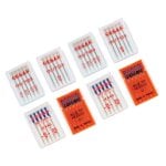 Pack de agujas de coser Alfa sistema 130/705H 8 paquetes 40 unidades especial vaqueros y elásticos Pack de agujas de coser Alfa sistema 130/705H 8 paquetes 40 unidades especial vaqueros y elásticos