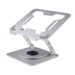 Ewent EW1267 Suporte para portátil em alumínio com base giratória de 360°, altura ajustável, dobrável Ewent EW1267 Suporte para portátil em alumínio com base giratória de 360°, altura ajustável, dobrável