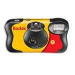 Fotocamera Analogica Kodak FunSaver 35mm Usa e Getta Flash 24mm Gialla e Rossa