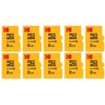 Tarjeta Micro SDHC Kodak 8GB con adaptador alta velocidad