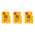 Tarjeta MicroSD Kodak 8GB con adaptador Alta velocidad y fiabilidad