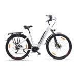 Bicicleta eléctrica Alfa Torque 70Nm 36V 20Ah 90km HID Aluminio LED LCD Blanca Bicicleta eléctrica Alfa Torque 70Nm 36V 20Ah 90km HID Aluminio LED LCD Blanca