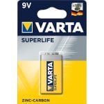 Bateria Varta Superlife 9V Zinco-carbono 9V de alto desempenho 1 unid. Bateria Varta Superlife 9V Zinco-carbono 9V de alto desempenho 1 unid.