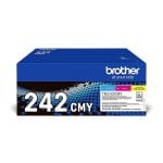 Pacote econômico Brother Tn-242cmy para impressoras Brother - qualidade superior, cores vibrantes, durabilidade - 1.400 páginas
