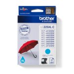 Cartucho de tinta ciano Brother Lc-225xlc - Alta qualidade e confiabilidade para seus documentos e fotos - Fácil instalação - Durabilidade econômica.