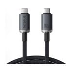 Cable Baseus Crystal Shine CB000089 USB-C 100W 20Gbps 1.5m Nylon Negro Cable Baseus Crystal Shine CB000089 USB-C 100W 20Gbps 1.5m Nylon Negro