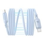 Baseus Picogo 240W magnetisches USB-C-Kabel 1m blau selbstaufrollend und weiches Silikon Baseus Picogo 240W magnetisches USB-C-Kabel 1m blau selbstaufrollend und weiches Silikon
