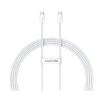 Kabel Baseus USB Typ-C zu Typ-C 30W 2m Weiß Schnellladefunktion