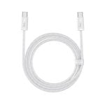 Baseus Dynamic Series USB-C-Kabel 2 m Weiß 480 Mbit/s PD 100 W Geflochtener E-Marker Baseus Dynamic Series USB-C-Kabel 2 m Weiß 480 Mbit/s PD 100 W Geflochtener E-Marker