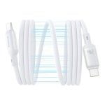 Cavo USB-C magnetico Baseus Picogo 240W 1m Bianco autoavvolgente ricarica rapida Cavo USB-C magnetico Baseus Picogo 240W 1m Bianco autoavvolgente ricarica rapida