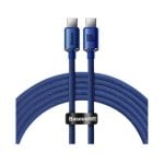 Cable Baseus Crystal Shine CAJY000603 1.2m USB-C USB-C 100W Azul trenzado Cable Baseus Crystal Shine CAJY000603 1.2m USB-C USB-C 100W Azul trenzado