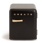 Frigorífico Create Minibar Retro 50cm 48L Clase F Negro Frigorífico Create Minibar Retro 50cm 48L Clase F Negro