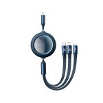 Cable Baseus 3 en 1 Micro USB/USB-C/Lightning 1.2m Reforzado Ajustable 100W Carga Rápida Cable Baseus 3 en 1 Micro USB/USB-C/Lightning 1.2m Reforzado Ajustable 100W Carga Rápida