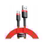 Cavo dati rosso Baseus Cafule USB-A a USB-C 2A 2m Cavo dati rosso Baseus Cafule USB-A a USB-C 2A 2m