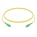 Câble à fibre optique Ubiquiti UF-SM-PATCH-APC-APC 1,5 m SC/APC ultra fin SM9/125 SX PVC jaune