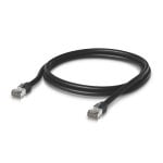 Cabo de rede Ubiquiti UACC-Cable-Patch-Outdoor-5M-BK 24AWG RJ45 blindado, 5 metros, à prova de intempéries